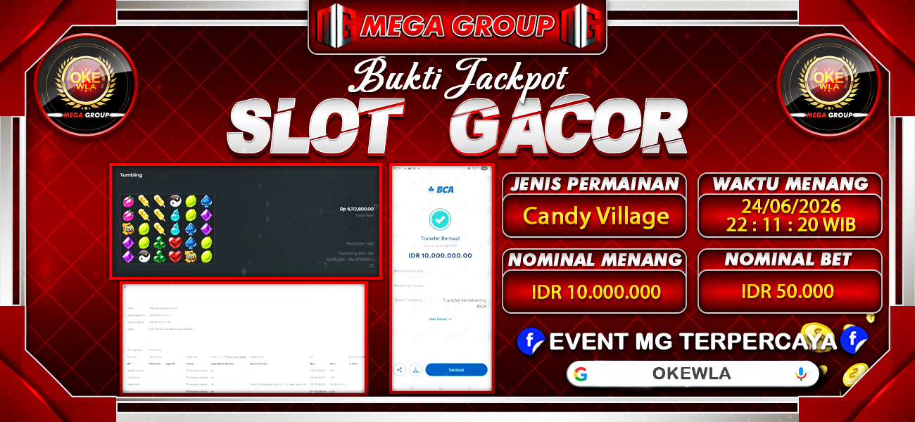 Bukti JP situs Mega4D hari Rabu, 24 Juni 2026