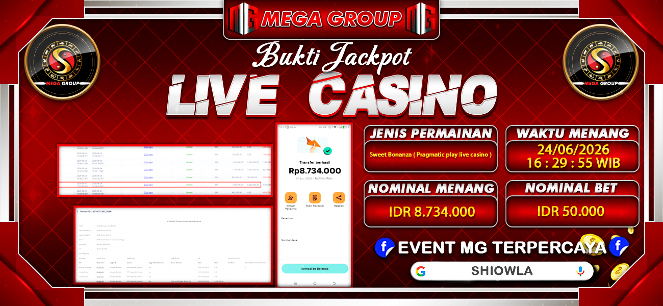 Bukti JP situs Shiowla hari Kamis, 25 Juni 2026